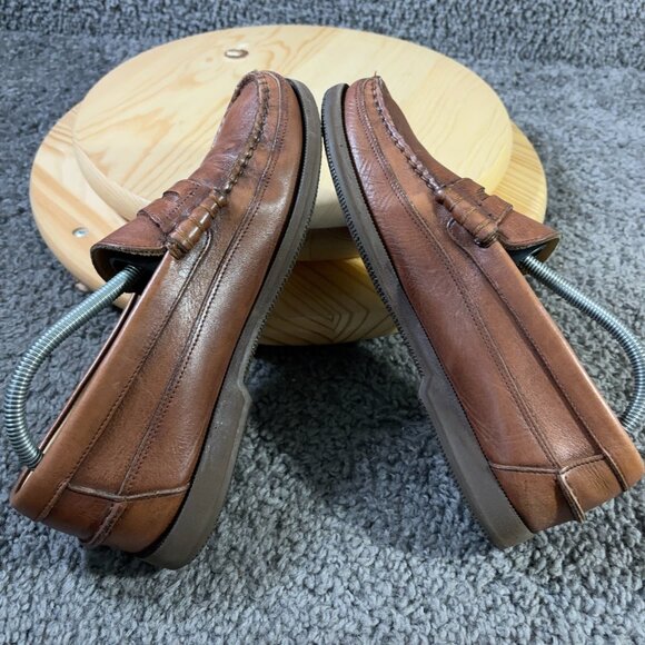 Mephisto Cap Vert Penny Loafers Mens Size 7.5 Brown Leather Made in Portugal - Picture 5 of 9